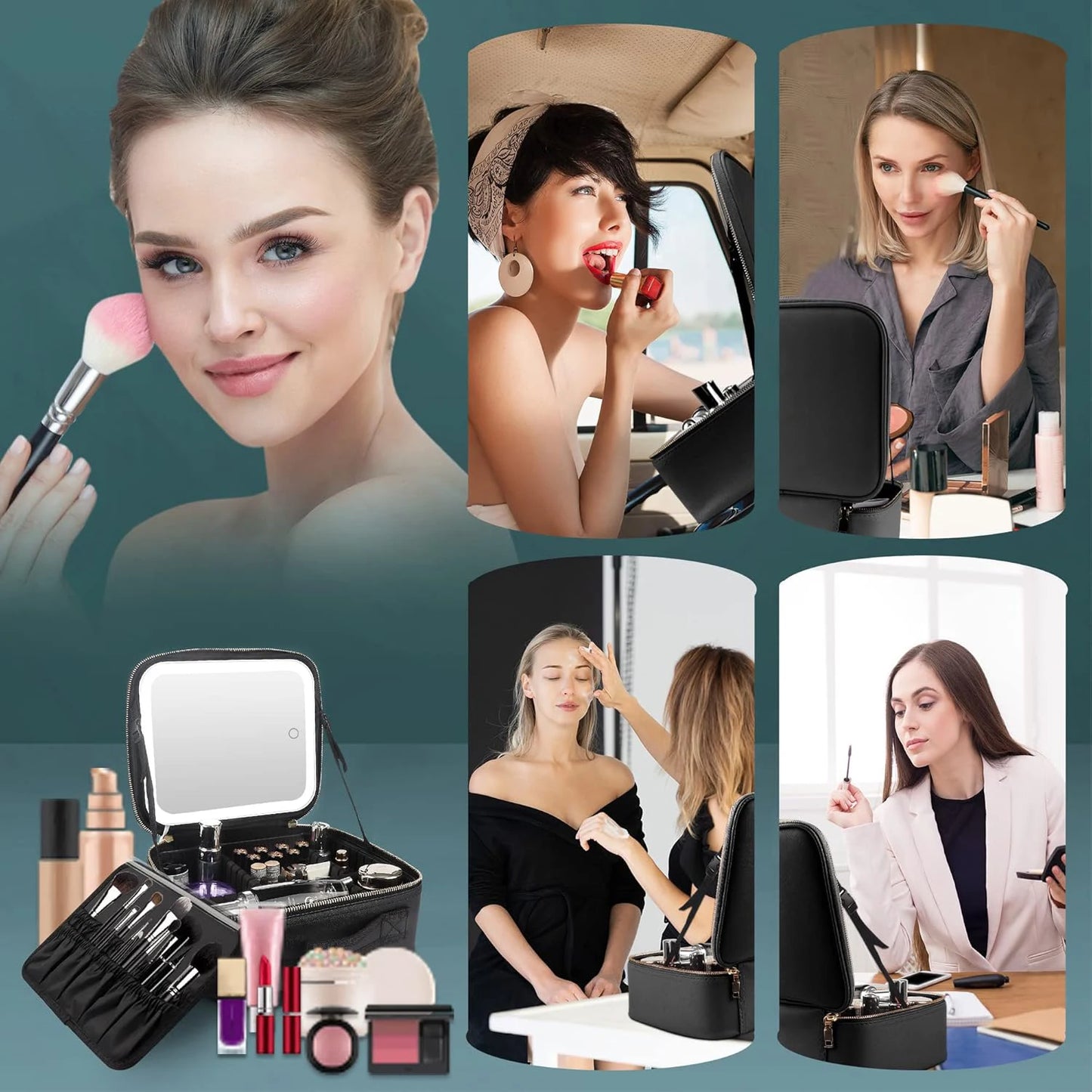 LumiCase LED Makeup Organizer & Travel Vanity