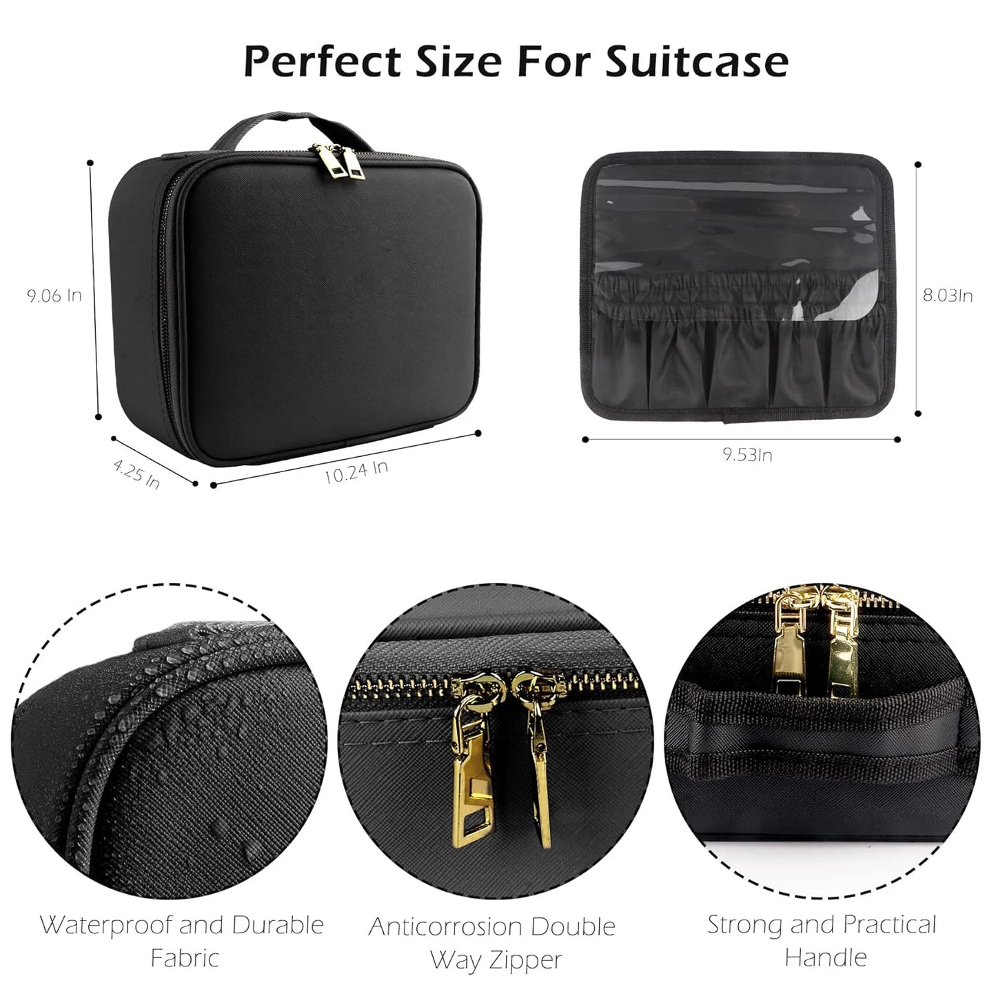 LumiCase LED Makeup Organizer & Travel Vanity