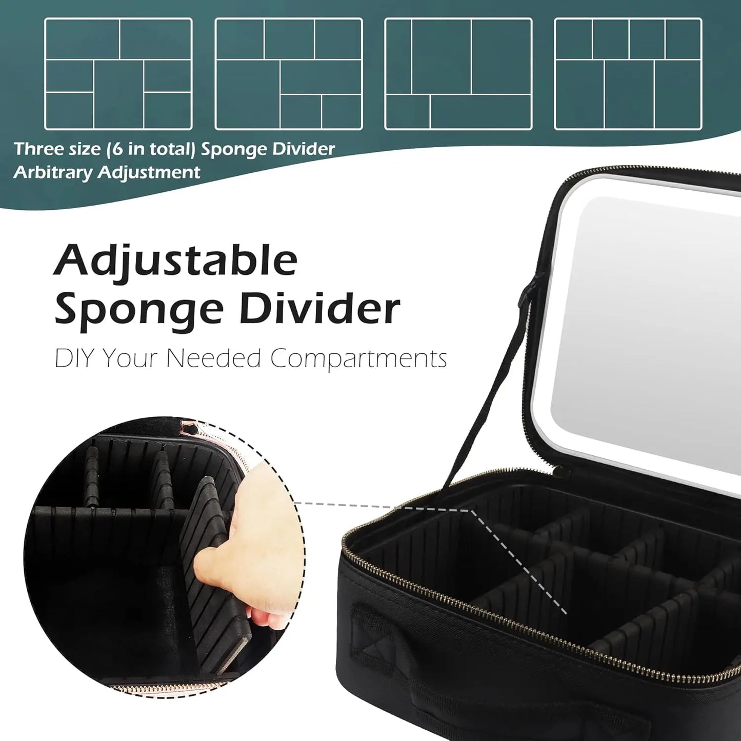 LumiCase LED Makeup Organizer & Travel Vanity