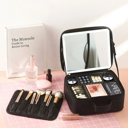 LumiCase LED Makeup Organizer & Travel Vanity