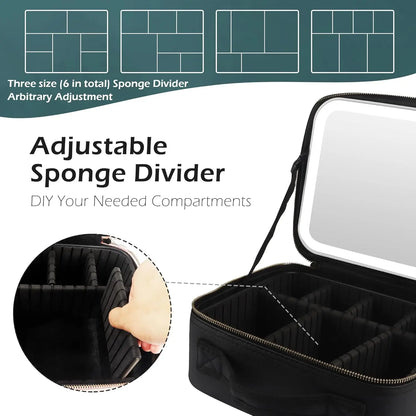 LumiCase LED Makeup Organizer & Travel Vanity