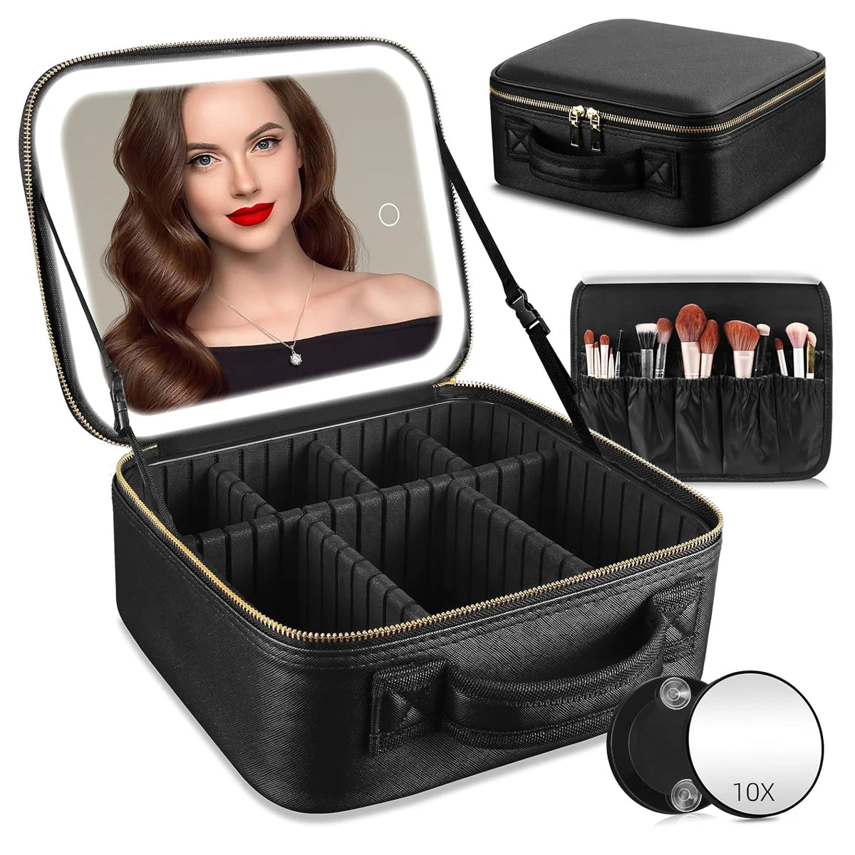LumiCase LED Makeup Organizer & Travel Vanity