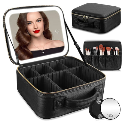LumiCase LED Makeup Organizer & Travel Vanity